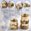 300Pcs Thread Knurled Nuts, Brass Knurled Threaded Insert Nuts, Brass Threaded Inserts for 3D Printing Injection Molding 7