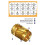 300Pcs Thread Knurled Nuts, Brass Knurled Threaded Insert Nuts, Brass Threaded Inserts for 3D Printing Injection Molding 2