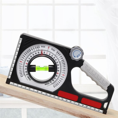 Slant Angle Meter Pitch Gauge Multi Function Slope Gauge Constructing Engineering 130 Angle Finder with Carabiner 1