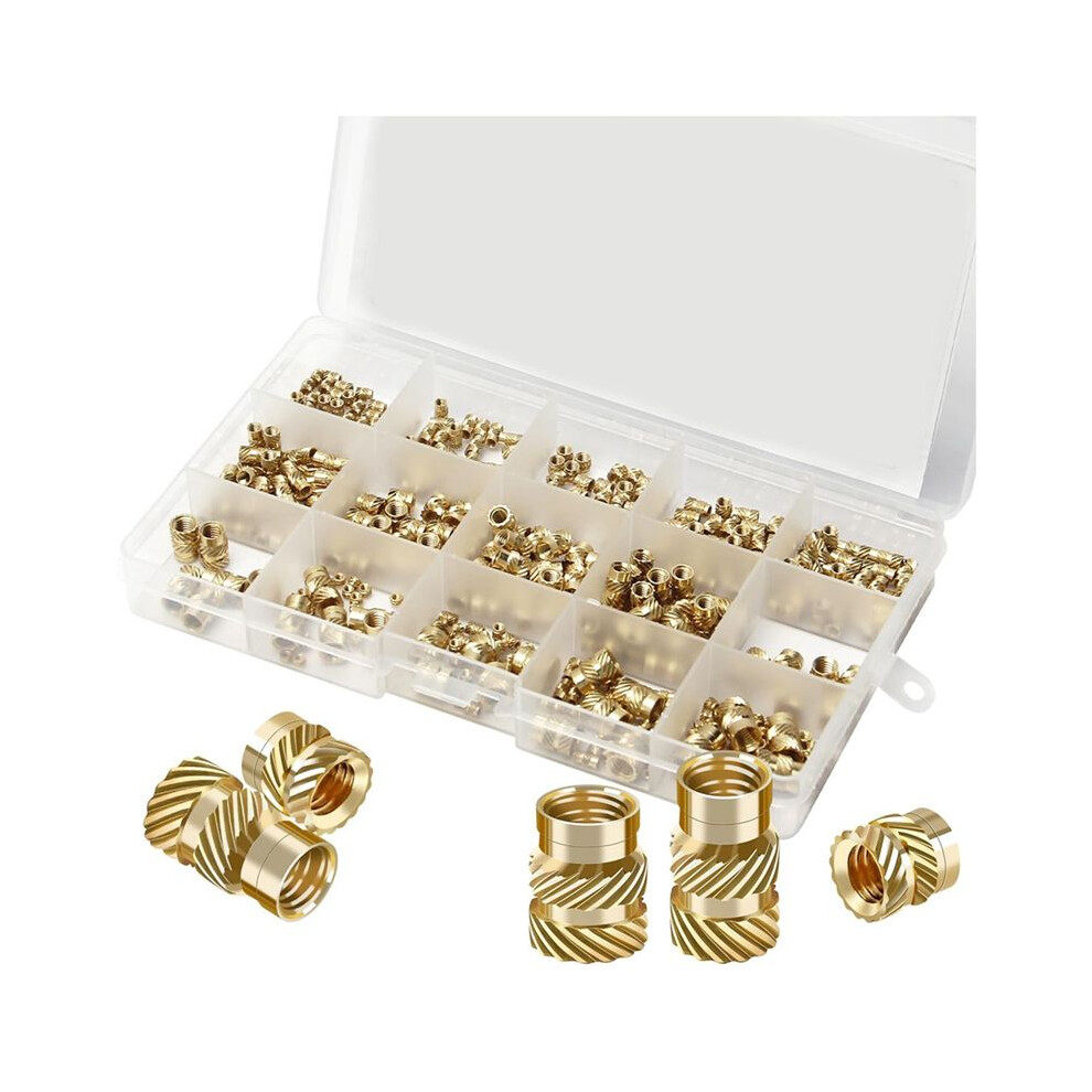 362Pcs Nut Inserts, M2/M3/M4/M5/M6 Threaded Inserts, Heat Set Insert Tool, Female Thread Knurled Heat Embedment Nut 6031156735229