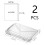 A4 Scrapbook Paper Storage, Photo Storage Box, Plastic File Box 2Pack 7