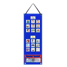 Horario Visual para NiñOs Tabla de Rutina Diaria con 70 Tarjetas Calendario Bolsillo Autismo Aprendizaje Conductual Herramienta para la Escuela