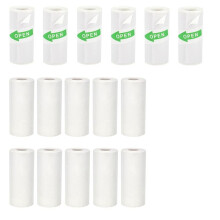 16 Rolls  Thermal Printer Paper, Including 6 Rolls Thermal Sticker Paper & 10 Rolls Thermal Plain Paper , 57X25mm