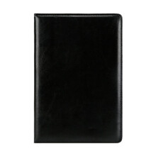 B5 Leather Notebook with Soft Leather Face, Hand Book for Traveling Student Stationery and Office Supplies Black