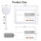 Retractable Badge Holders, Plastic Sliding ID Badge Holder with Retractable Badge Reel Clips, 3 Pack Horizontal White 6