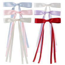 Hair Bow for Women, Dots Hair Bows for Girls, Chain Bows for Hair, Bow Hair Clips with Tail, Hair Bow Clips for Women B