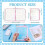 A5 Budget Binder Cover with Zipper, Glitter Stars A5 6 Ring Binder Planner, Clear PVC Refillable Notebook Shell 7