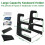 3-Tier Mechanical Keyboard Holder Display Stand Keyboard Shelf for Storage Three Mechanical Keyboard Black 6