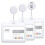 Retractable Badge Holders, Plastic Sliding ID Badge Holder with Retractable Badge Reel Clips, 3 Pack Horizontal White 1