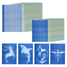 30 Fogli Kit di Carta per Stampa Solare Carta Cianotipica A4 A5 Kit per Stampa Solare Sun Art Paper Carta Solare per Bambini Adulti