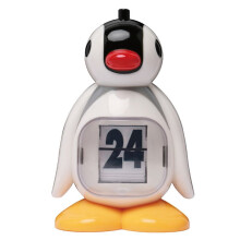 Calendario de Pingüinos Decoración de Escritorio Presionando Calendario Boca Roja Decoración de Muñecos de Pingüinos Regalo de Cumpleaños,B