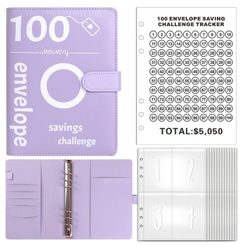 100 Envelopes Money Saving Challenge, 100 Envelope Challenge Binder, Money Saving Binder, Budget Book () 1