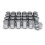 1709D-24AM Solid Piece Chrome M14x1.50 Duplex Bulge Lug Nut for Select Chevy///Ram, 24 Pack 1