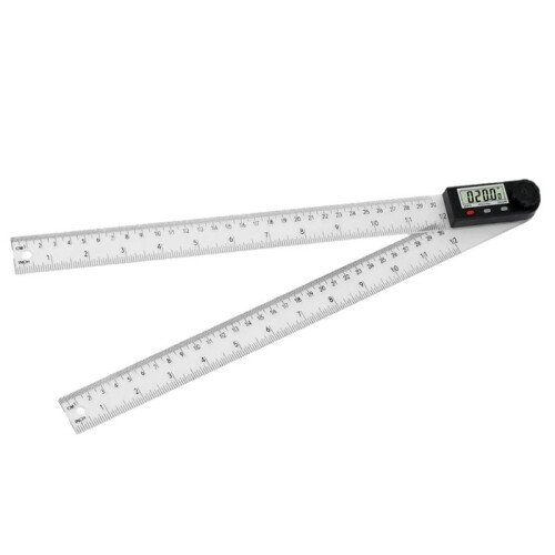 Digital Display Angle Ruler,2-In-1 Precision Ruler & Digital Angle Finder Protractor, (ABS-300MM)