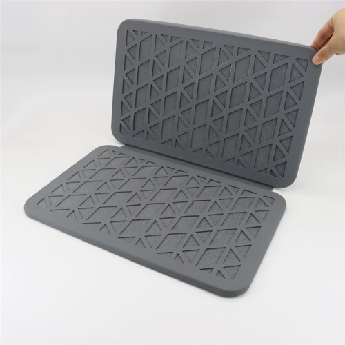Foldable Quick-Dry Mat for Kitchen Countertop Silicon Coated Protect Tableware, Super Absorbent Anti-Slip 1