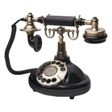 Audio Guestbook Wedding Phone Phone Record Custom Audio Message Guestbook Classic Retro Style for Party Birthday,Black
