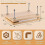 Book Press, Book Binding Kits,Bookbinding Supplies,Book Binding Kit for Beginners Bone Folder Tool for DIY 7.9x11.6 Inch 7