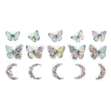 Retro Notebook Decoration Material Stickers DIY Decorative Sticker for Notebook Labels,  Magic Butterfly