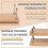 Book Press, Book Binding Kits,Bookbinding Supplies,Book Binding Kit for Beginners Bone Folder Tool for DIY 7.9x11.6 Inch 2