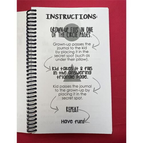 Just Between You & Me, Kid: B Back & Forth Journal Between Grown- & Kid Communication Diary Red 2