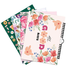 Planificador de Calendario de Flores Planificador Mensual Floral Años Calendario de Portada Vintage Horario Semanal Cuaderno de Clase de Estudiante