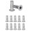 M5 Multi-Grip Rivet Nuts, 20Pcs Threaded Insert Nut 304 Stainless Steel  Nuts Construction Fasteners for Industrial 2