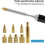 Heat Set Insert Tool M2/M3/M4/M5/M6/M7/M8 Heat Set Insert Tip Kit TS100 Mässing Lödkolv Tips Set 5
