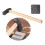 Texturing Hammer DIY Jewelry Making Tool Square- with Wood Handle Metal Pattern Designed Forming Tools No. 5 3