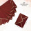 100 Envelopes de Convite A7 Borgonha com Borda Dourada, 5x7 Polegadas, Aba em V, Selagem Rápida - Perfeitos para Ocasiões Especiais 7