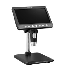 IPS Digitalt Myntmikroskop 5MP 1200X Ultraprecis Fokuseringskamera 1080P Videomikroskop 8 LED-Lampor för Myntkrets