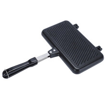Sandwichera Antiadherente a Gas Pan Tostadas MáQuina de Desayuno Hornear Panqueques Barbacoa Horno Molde Molde Parrilla SartéN