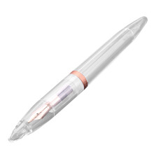 0.5mm Nib Fountain Pen with Eyedropper High Capacity Transparent Pens Office School Supplies for Student Writing Gifts Stationery Rose Gold