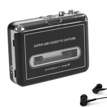 Draagbare Stereo USB-Cassettespeler Cassette-Naar-MP3-Converterrecorder met Luidspreker Capture Audio Muziekspeler