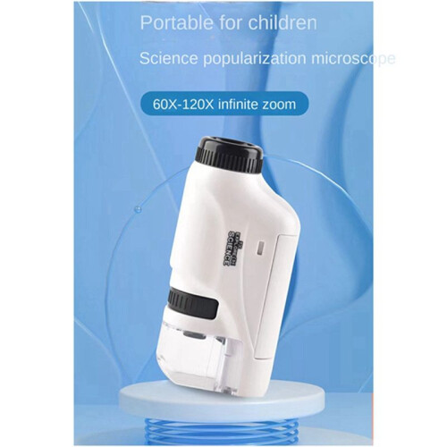 Handheld Microscope Science Laboratory  Handheld Battery Powered Children's Microscope White 1