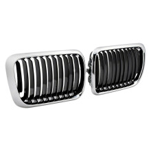 E36 Grill,Black Kidney Front Bumper Kidney Grille Grills For- E36 3-Series 318I 323I 328I M3 1997-1999