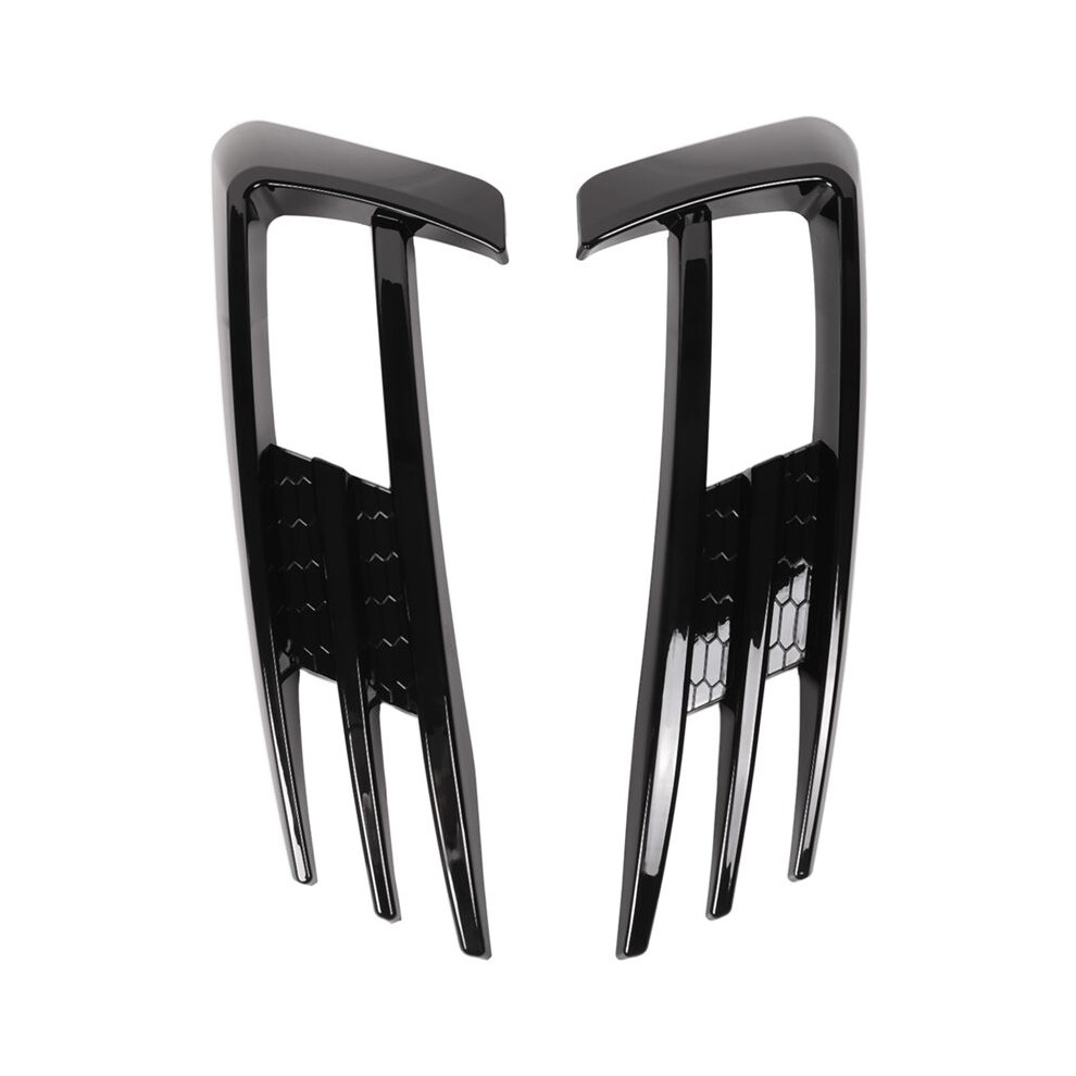 For 7 Mk7 2013-2017 Gloss Car Bumper Fog Grille Cover Trim Black/Light 6032659012947