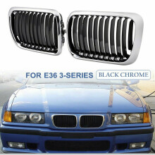 E36 Grill, Schwarze Nieren Front StoßStange Nierengitter FüR- E36 3-Serie 318I 323I 328I M3 1997-1999