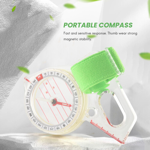 Professional Outdoor Thumb Compass Competition Elite Direction Compass Portable Compass Map Scale 1