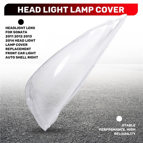Headlight Lens for  Sonata 2011 2012 2013 2014  light lamp Cover Replacement Front Car Light Auto Shell Right 1