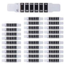 30 StüCk Stirn Thermometer Streifen Selbstklebende Thermometer Streifen Wiederverwendbare Thermometer Aufkleber VerfäRbung Aufkleber