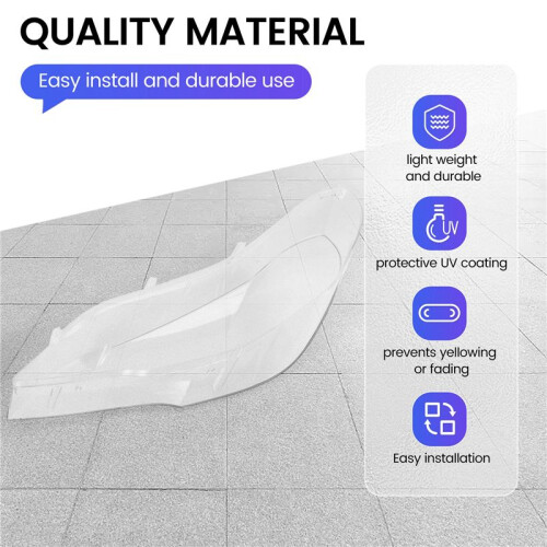 Car Clear Headlight Lens Cover Replacement  Light Lamp Shell Cover For- X5 E70 2008-2013 Right 2