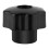 10PCS M6 Internal Thread Knob Screw Plastic Star  Clamping Knob Black M6 x 25 8