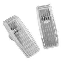 Lente de LáMpara de Luz Repetidora Cubierta de Luz de Marcador Lateral de Coche para - W124 R129 W140 W202 W201 2028201521 2028201621