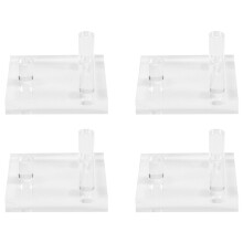 Acryl Display Houder 4 STUKS Clear Display Easel Stands voor Coral Geodes Rock Mineral Agate Small Collectibles,S