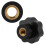 10PCS M6 Internal Thread Knob Screw Plastic Star  Clamping Knob Black M6 x 25 4