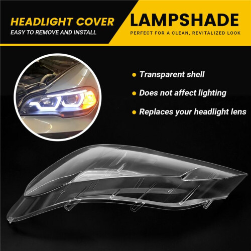 Auto Klar Scheinwerfer Objektiv Abdeckung Ersatz Scheinwerfer Lampe Shell Abdeckung für  X5 E70 2008-2013 2