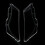 1Pair for  E63 E64 M6 2004-2010 Car Headlight Len Cover  Light Lamp Lampshade Replacement Front Light Auto Shell 6