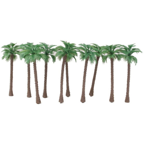 40 Pcs Coconut  Model Trees/Scenery Model Plastic Artificial Layout Rainforest Diorama 2
