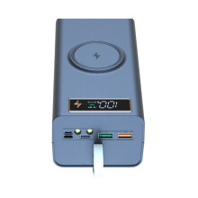 21X18650 Akku-Aufbewahrungsbox LED-Licht PD Quick QC3.0 Charge 18650 Akku Power Bank Case Shell 15W Wireless Charging A
