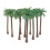40 Pcs Coconut  Model Trees/Scenery Model Plastic Artificial Layout Rainforest Diorama 6
